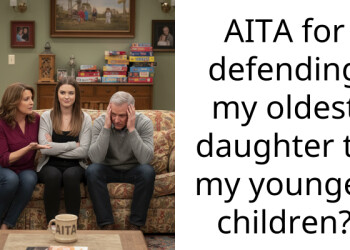 AITA for defending my oldest daughter to my younger children?