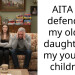 AITA for defending my oldest daughter to my younger children?