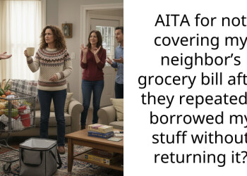 AITA for not covering my neighbor’s grocery bill after they repeatedly borrowed my stuff without returning it?