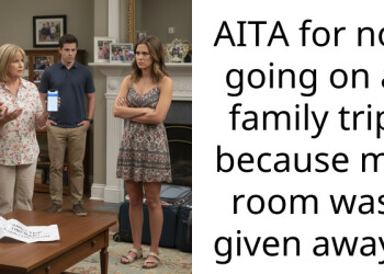 AITA for not going on a family trip because my room was given away?