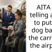 AITA for telling a lady to put her dog back in the carrier on the airplane.