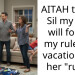 AITAH telling Sil my kids will follow my rules on vacation not her “rules”