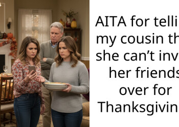 AITA for telling my cousin that she can’t invite her friends over for Thanksgiving?