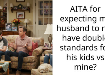 AITA for expecting my husband to not have double standards for his kids vs mine?
