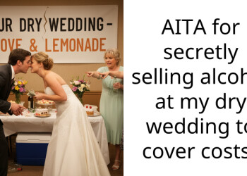 AITA for secretly selling alcohol at my dry wedding to cover costs?