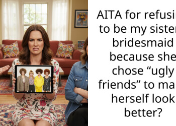 AITA for refusing to be my sister’s bridesmaid because she chose “ugly friends” to make herself look better?