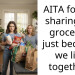 AITA for not sharing my groceries just because we live together?