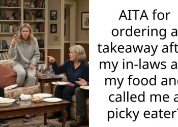 AITA for ordering a takeaway after my in-laws ate my food and called me a picky eater?