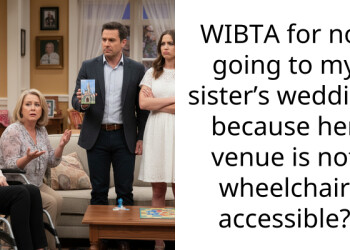 WIBTA for not going to my sister’s wedding because her venue is not wheelchair accessible?