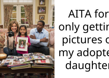AITA for only getting pictures of my adopted daughter