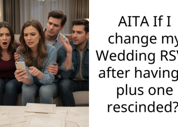 AITA If I change my Wedding RSVP after having a plus one rescinded?