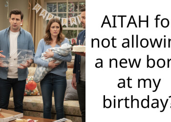 AITAH for not allowing a new born at my birthday?