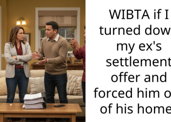 WIBTA if I turned down my ex’s settlement offer and forced him out of his home?