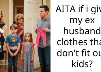 AITA if i give my ex husband clothes that don’t fit our kids?