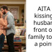 AITA for kissing my husband in front of my family to prove a point?