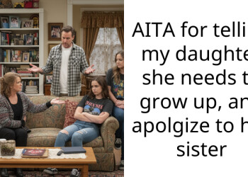 AITA for telling my daughter she needs to grow up, and apolgize to her sister