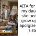 AITA for telling my daughter she needs to grow up, and apolgize to her sister