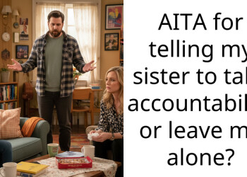 AITA for telling my sister to take accountability or leave me alone?