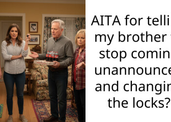 AITA for telling my brother to stop coming unannounced and changing the locks?