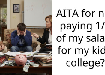 AITA for not paying 1/3 of my salary for my kids’ college?