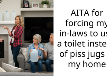 AITA for forcing my in-laws to use a toilet instead of p**s jugs in my home