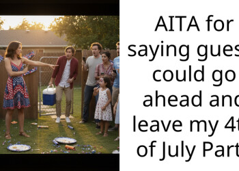AITA for saying guests could go ahead and leave my 4th of July Party