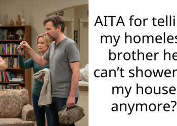 AITA for telling my homeless brother he can’t shower at my house anymore?
