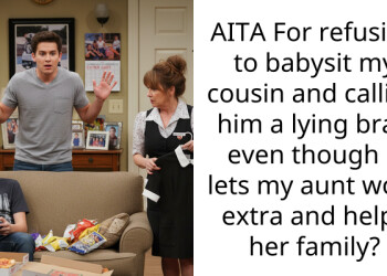 AITA For refusing to babysit my cousin and calling him a lying brat, even though it lets my aunt work extra and helps her family?