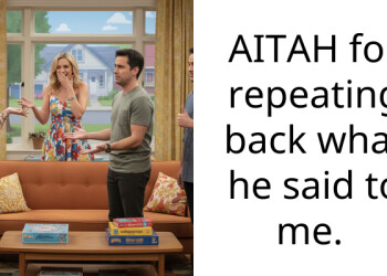 AITAH for repeating back what he said to me.