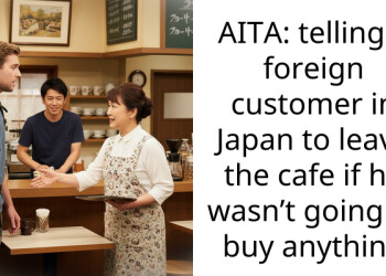 AITA: telling a foreign customer in Japan to leave the cafe if he wasn’t going to buy anything