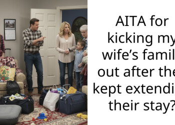 AITA for kicking my wife’s family out after they kept extending their stay?