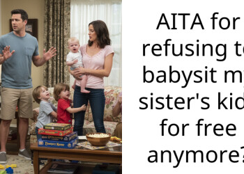 AITA for refusing to babysit my sister’s kids for free anymore?