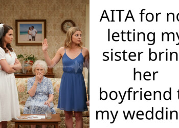 AITA for not letting my sister bring her boyfriend to my wedding?