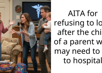 AITA for refusing to look after the child of a parent who may need to go to hospital