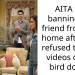 AITA for banning my friend from my home after she refused to take videos of my bird down?