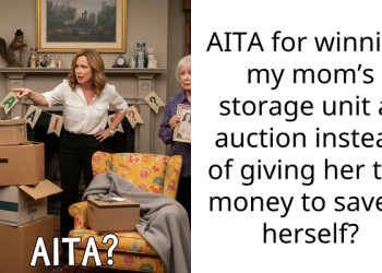 AITA for winning my mom’s storage unit at auction instead of giving her the money to save it herself?