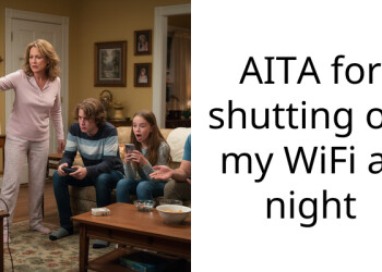 AITA for shutting off my WiFi at night