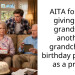 AITA for not giving my grandson another grandchild’s birthday present as a prize?