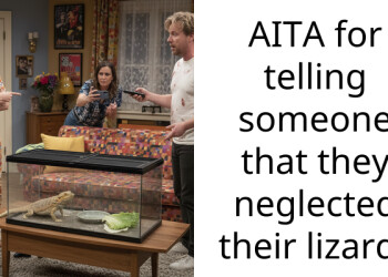AITA for telling someone that they neglected their lizard?