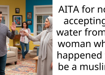 AITA for not accepting water from a woman who happened to be a muslim