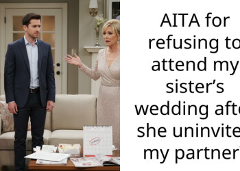 AITA for refusing to attend my sister’s wedding after she uninvited my partner?