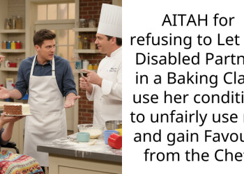 AITAH for refusing to Let My Disabled Partner in a Baking Cla*s use her condition to unfairly use me and gain Favours from the Chef.