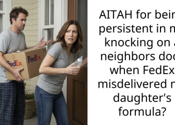 AITAH for being persistent in my knocking on a neighbors door when FedEx misdelivered my daughter’s formula?