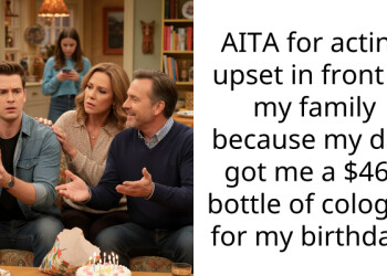 AITA for acting upset in front of my family because my dad got me a $460 bottle of cologne for my birthday?