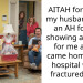AITAH for telling my husband he is an AH for not showing any care for me after I came home from hospital with a fractured spine