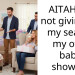 AITAH for not giving up my seat at my own baby shower?