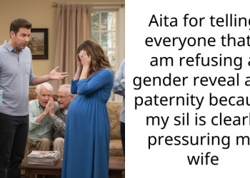 Aita for telling everyone that I am refusing a gender reveal and paternity because my sil is clearly pressuring my wife