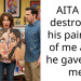 AITA for destroying his painting of me after he gave it to me