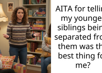 AITA for telling my younger siblings being separated from them was the best thing for me?