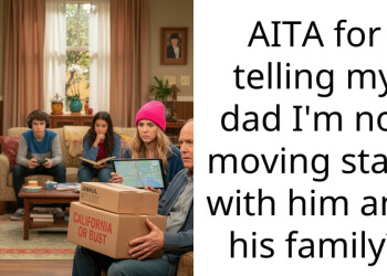 AITA for telling my dad I’m not moving state with him and his family?